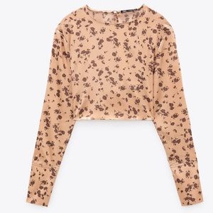 🆕💕Zara print crop top (new with tags)